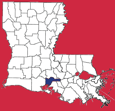 Iberia Parish Map